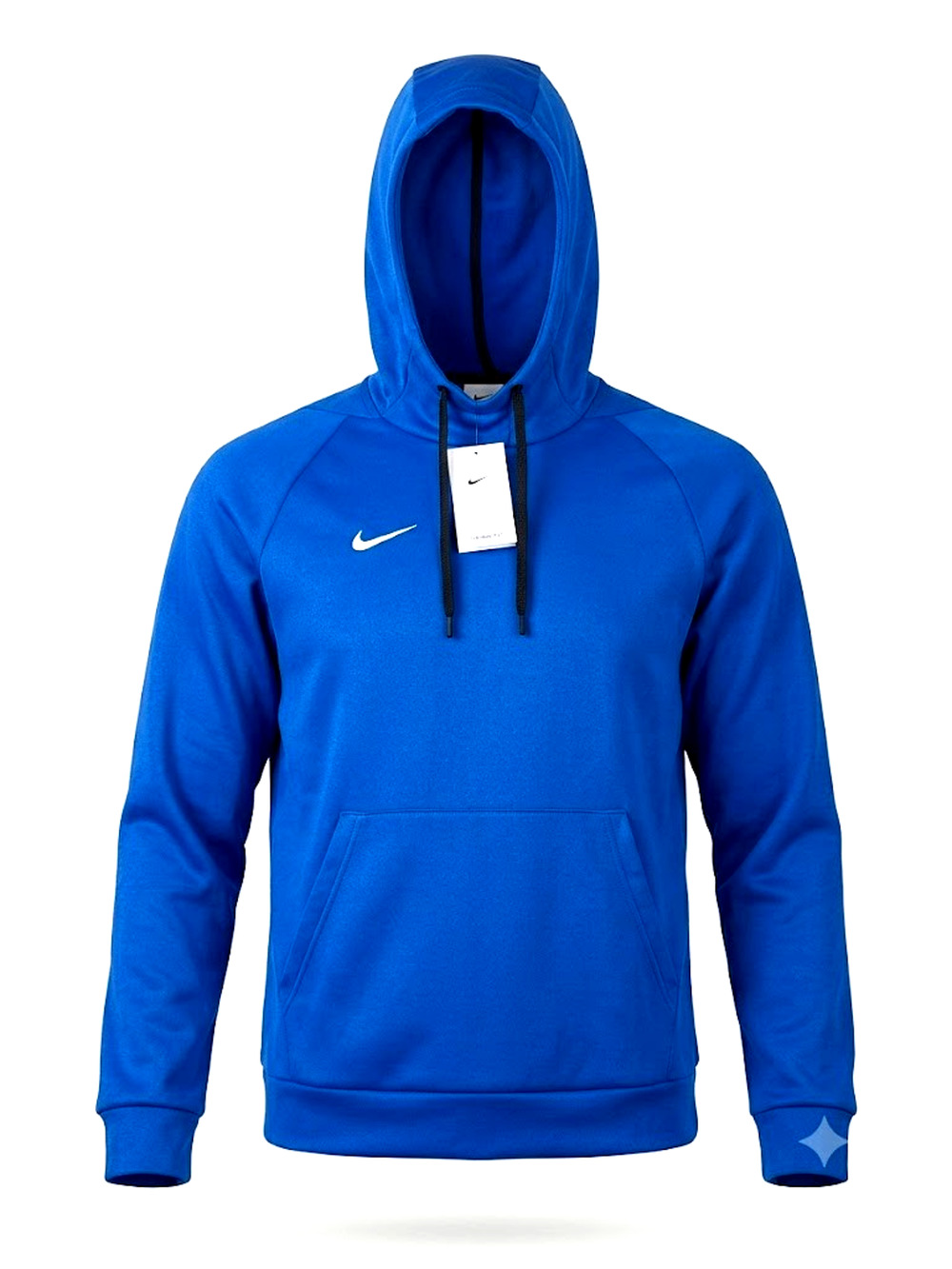 Nike Therma-FIT Men's Fleece Hoodie Pullover Royal Blue White Swoosh NWT L $60